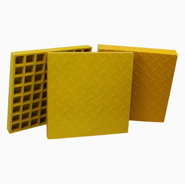 High Strength Solid Top Covered FRP Molded Grating