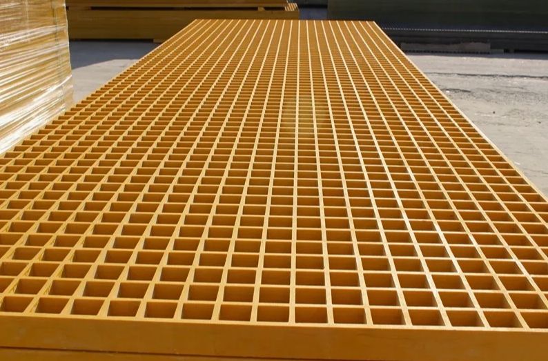 Industrial Pultruded FRP Grating Panels 38x38 Mesh
